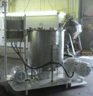 Used Oakes Slurry Mixer, Model 40'' SM, 304 Stainless Steel. 200 Gallon (1,000 pound) capacity non-jacketed tank, 40