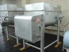 USED: Rietz twin shaft ribbon blender, model RS-18-K5405. All stainless steel construction, 1,000 pound capacity, (2) 18