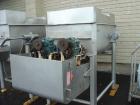 USED: Rietz twin shaft ribbon blender, model RS-18-K5405. All stainless steel construction, 1,000 pound capacity, (2) 18