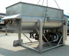USED: Reitz dual shaft continuous screw blender, model RS-33-K5310. Approximate 800 pound capacity (150 cubic feet), 304 stainless steel. (2) 32