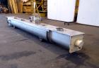 Used AMMAG Continuous Paddle Mixer, Model SCHN 350, 304 Stainless Steel. Trough approximate 187