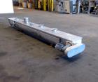 Used AMMAG Continuous Paddle Mixer, Model SCHN 350, 304 Stainless Steel. Trough approximate 187