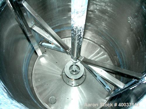 Used-Used: Kady Mill, model 5C, stainless steel. Approximately 300 gallon capacity. 42" diameter x 68" deep tank. 8" diamete...