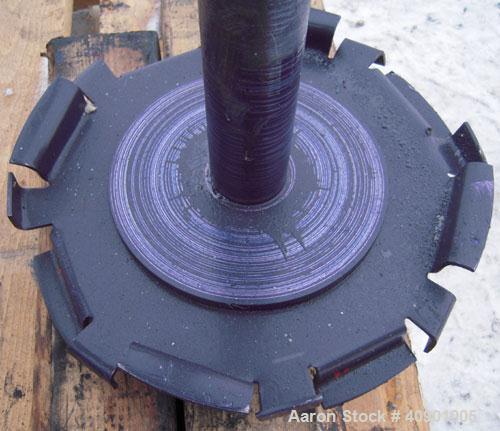 Used High Speed Disperser. (1) 1 3/4" diameter carbon steel shaft with a 10" diameter 321 stainless steel blade. Will center in an approximate 42" diameter can. Air/oil lift, tank holder. Hand operat...
