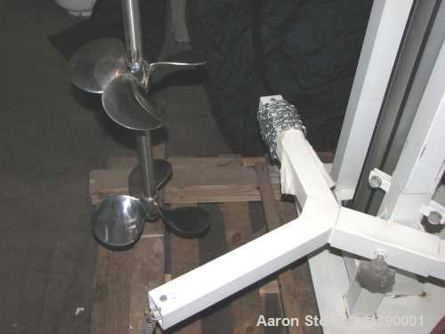 Used Pneumatic Powered Drum/Barrel/Pail Mixer with Pneumatic Lift