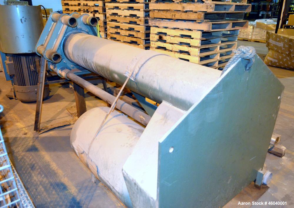 Used Schold High Shear Vertical Mixer, S/N 751594, 100 HP, 150 lbs. Max. Pressure, Speed 355 - 980, Pneumatic Elevation.  Includes 65 in. Dia. x 70 in. Deep Stainless Steel Vertical Mixing Tank, 15 i...
