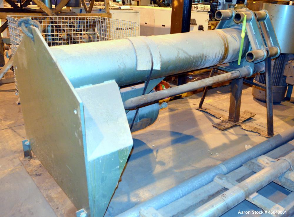 Used Schold High Shear Vertical Mixer, S/N 751594, 100 HP, 150 lbs. Max. Pressure, Speed 355 - 980, Pneumatic Elevation.  Includes 65 in. Dia. x 70 in. Deep Stainless Steel Vertical Mixing Tank, 15 i...