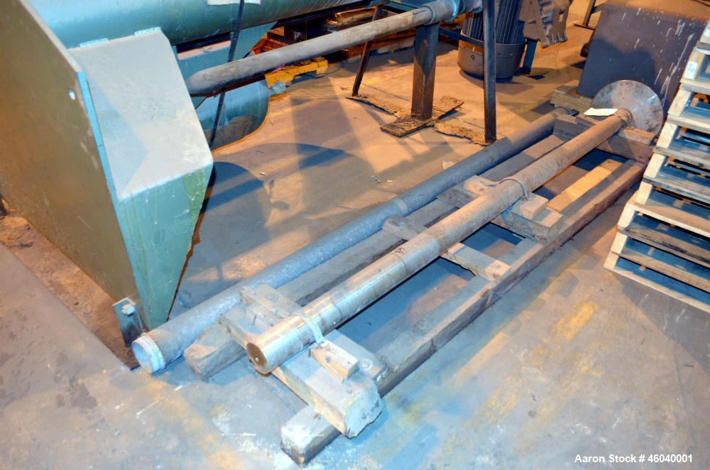 Used Schold High Shear Vertical Mixer, S/N 751594, 100 HP, 150 lbs. Max. Pressure, Speed 355 - 980, Pneumatic Elevation.  Includes 65 in. Dia. x 70 in. Deep Stainless Steel Vertical Mixing Tank, 15 i...