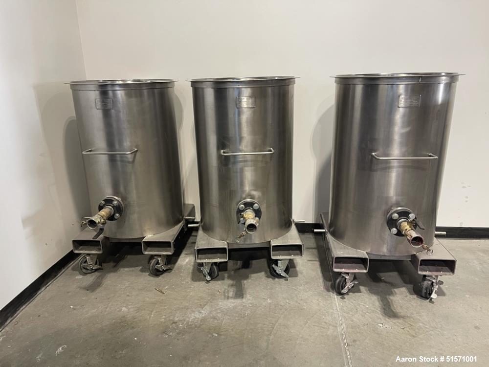 Used- MixerDirect 10 HP Dual Shaft Disperser With 50 Gallon Vessels