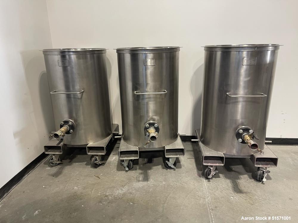 Used MixerDirect 10 HP Dual Shaft Disperser With 50 Gallon Vessels