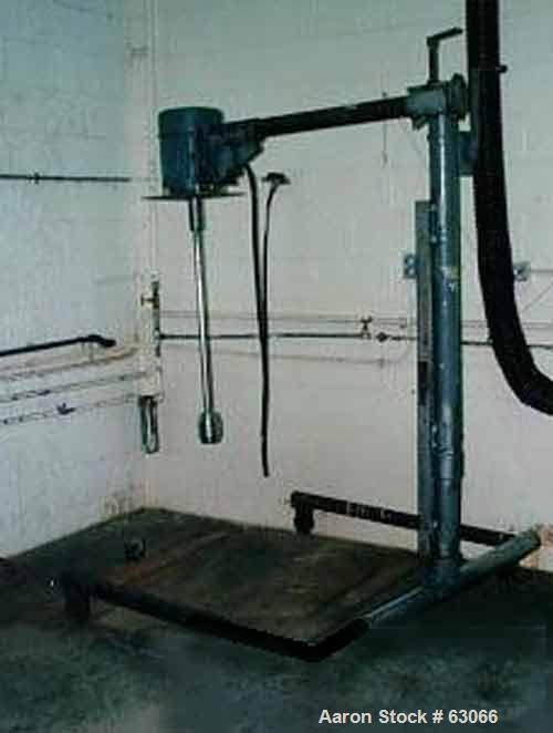 USED High shear mixer, stainless steel, 38" shaf