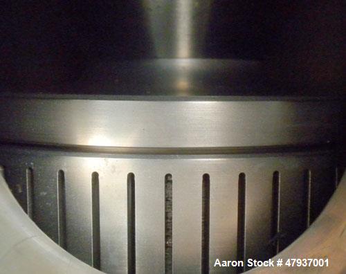 Used Admix Boston Shear Pump, Model BSM37-3-P, 316 Stainless Steel. Approximately 15 to 50 gallons per minute capacity, tip speed 115 feet per second. Approximate 4-1/4 diameter stator, 3 rotor. 2-1/...