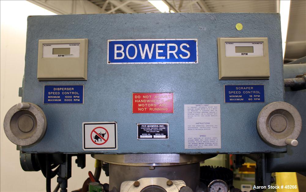 Used Stainless Steel Bowers Vacuum Orbital Shaft Processor, Model 10L O.S.P.