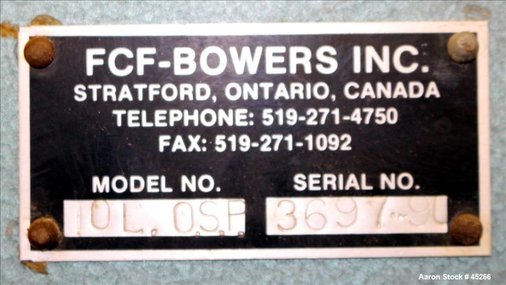 Used Stainless Steel Bowers Vacuum Orbital Shaft Processor, Model 10L O.S.P.