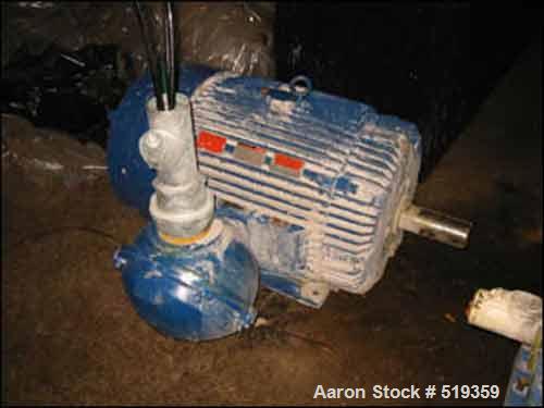 USED: 1400 gallon Ross tank mounted Versamix, model VM1400, carbon steel construction. 6' diameter x 6' straight side, fully removable dish top, dish bottom. Rated 10 psi/full vacuum internal, jacket...