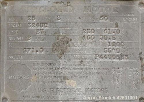 Used Morehouse Cowles Hi-Shear Dissolver, Model 520-VHV. (1) 2" Diameter x 60" long 316 stainless steel shaft with a 12’’ diameter sawtooth blade. Will center in a container up to 49-1/2" diameter. 2...