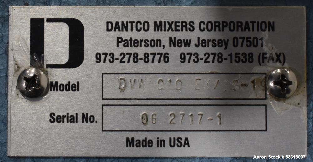 Used Dantco Benchtop Disperser – 1 HP, High-Speed, Hydraulic Lift, Stand Mounted