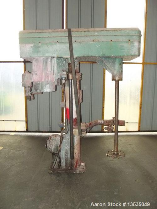 Used-Grenier Charvet PR300 Dissolver, lift with hydraulic device, shaft diameter 2.36" (60 mm), shaft length 48.4" (1230 mm)...