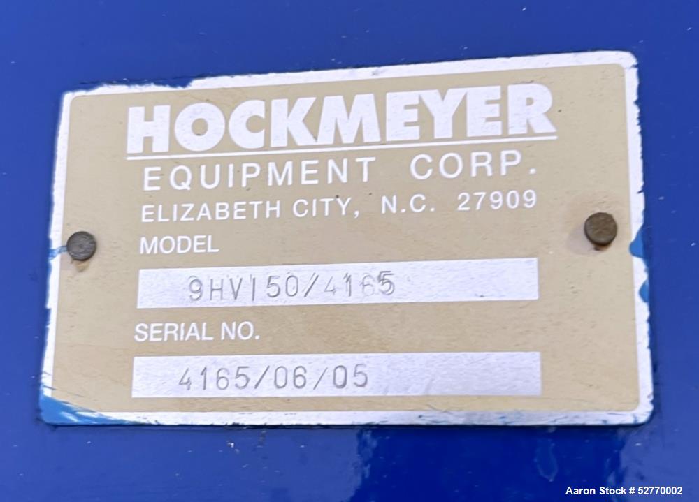 Hockmeyer Model 9HV150/4165 Disperser Mixer