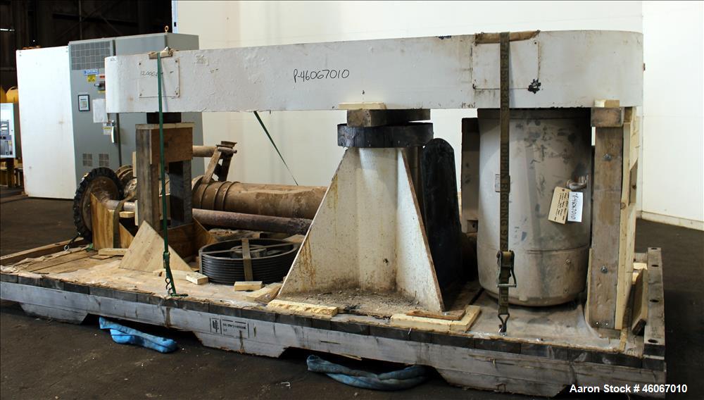 Used Disperser. Approximately 4-1/2" diameter x 7' long 304 stainless steel shaft with 26" diameter mixing blade. Driven by 200 hp, 3/60/460 volt, 1780 rpm XP motor. Has Robicon control panel with AE...