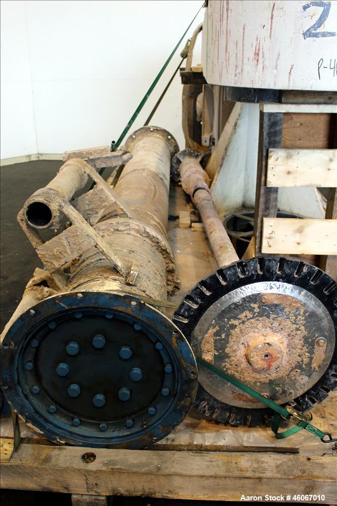 Used Disperser. Approximately 4-1/2" diameter x 7' long 304 stainless steel shaft with 26" diameter mixing blade. Driven by 200 hp, 3/60/460 volt, 1780 rpm XP motor. Has Robicon control panel with AE...