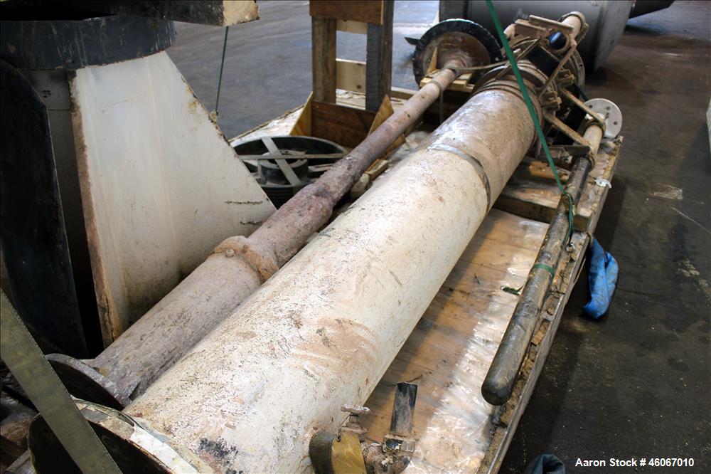 Used Disperser. Approximately 4-1/2" diameter x 7' long 304 stainless steel shaft with 26" diameter mixing blade. Driven by 200 hp, 3/60/460 volt, 1780 rpm XP motor. Has Robicon control panel with AE...