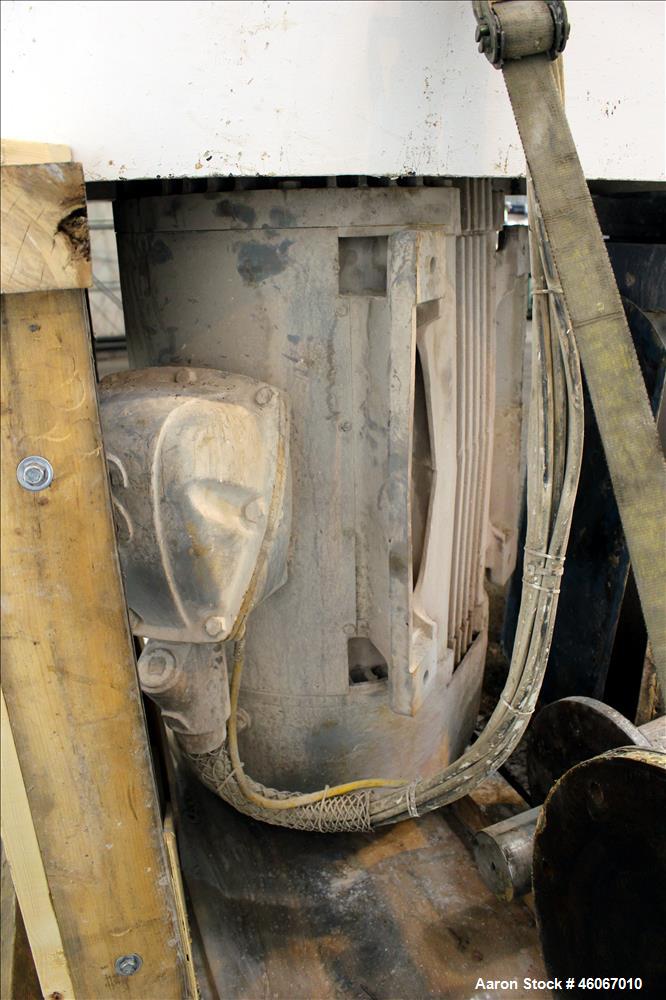 Used Disperser. Approximately 4-1/2" diameter x 7' long 304 stainless steel shaft with 26" diameter mixing blade. Driven by 200 hp, 3/60/460 volt, 1780 rpm XP motor. Has Robicon control panel with AE...