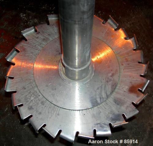 USED: Hockmeyer disperser, model HV10. 2-3/4" diameter x 44" long 304 stainless steel shaft with a 9" diameter style "G" blade. Will center in an approx 48" diameter can. 360 degree rotation, 48" ris...