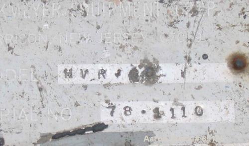 Used Hockmeyer Dissolver, Model HVR60. 36" diameter x 77" long stainless steel shaft with a 23" blade. Will accommodate an 80" diameter can. 360 degree swing. Manual variable speed, speed range 500 t...
