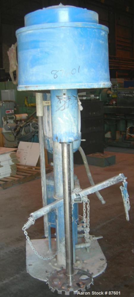 USED: Hockmeyer Disperser, 2" diameter x 38" long stainless steel shaft with a 14" diameter blade. Will center in an approxi...