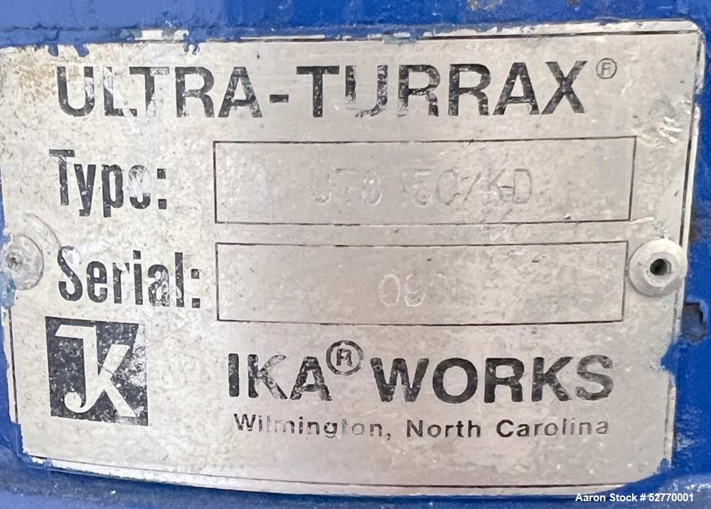 IKA Works Ultra-Turrax UTC Disperser Mixer, Model UTC 150 KD