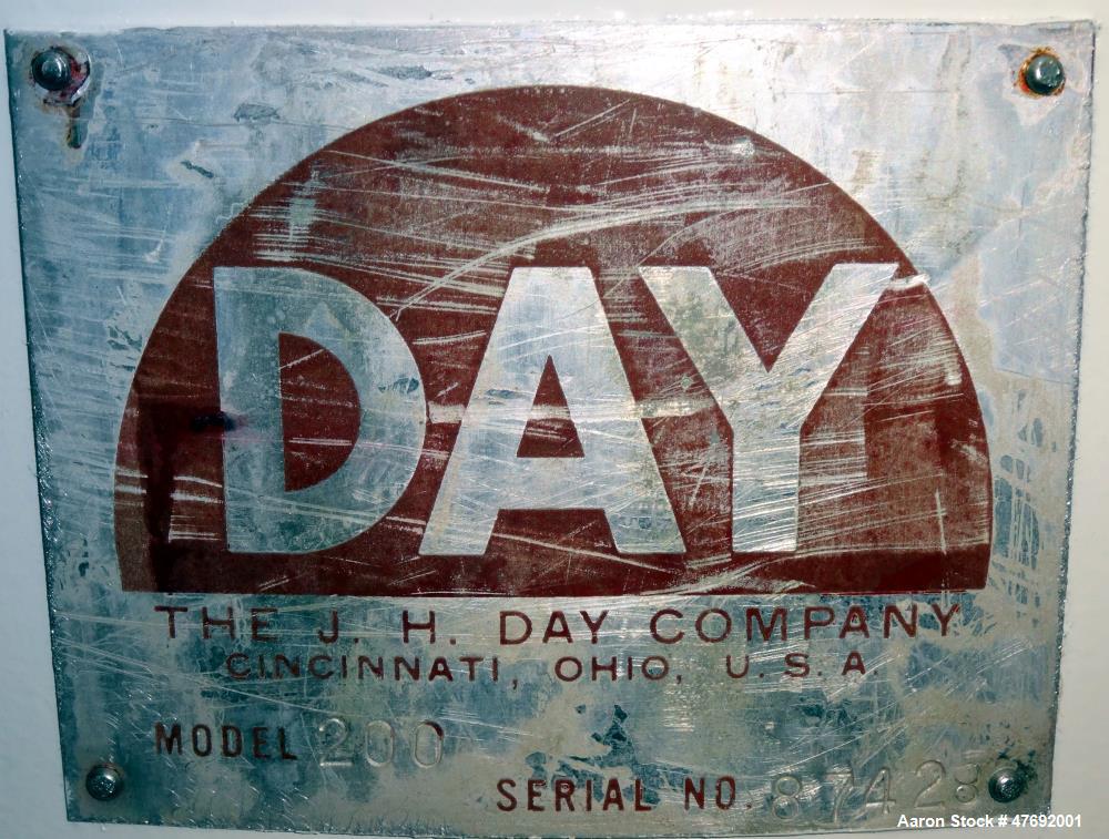 Used- J.H. Day Daymax Mixer, Model 200, Carbon Steel.