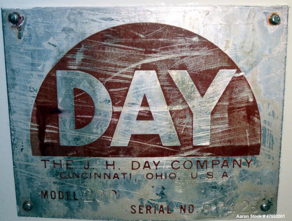 Used J.H. Day Daymax Mixer, Model 200, Carbon Steel.