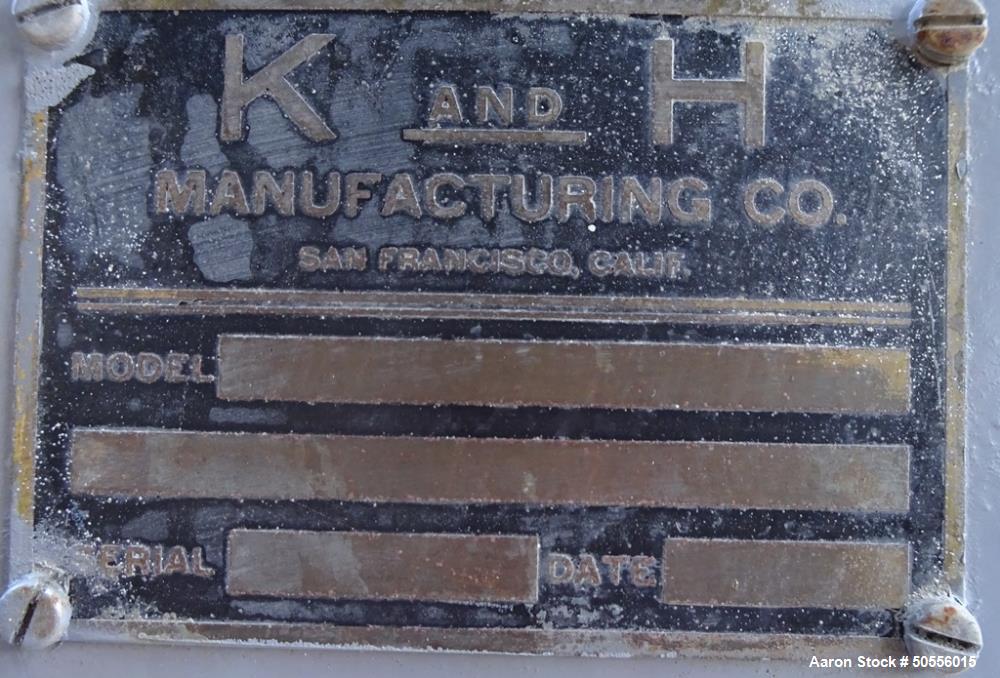 Used-  K & H Manufacturing Post-Type Mixer.