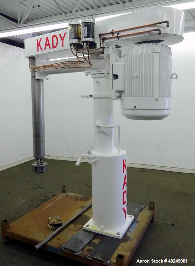 Used Kady Top Entry Dispersion Mill, Model 25T, 316 Stainless Steel.
