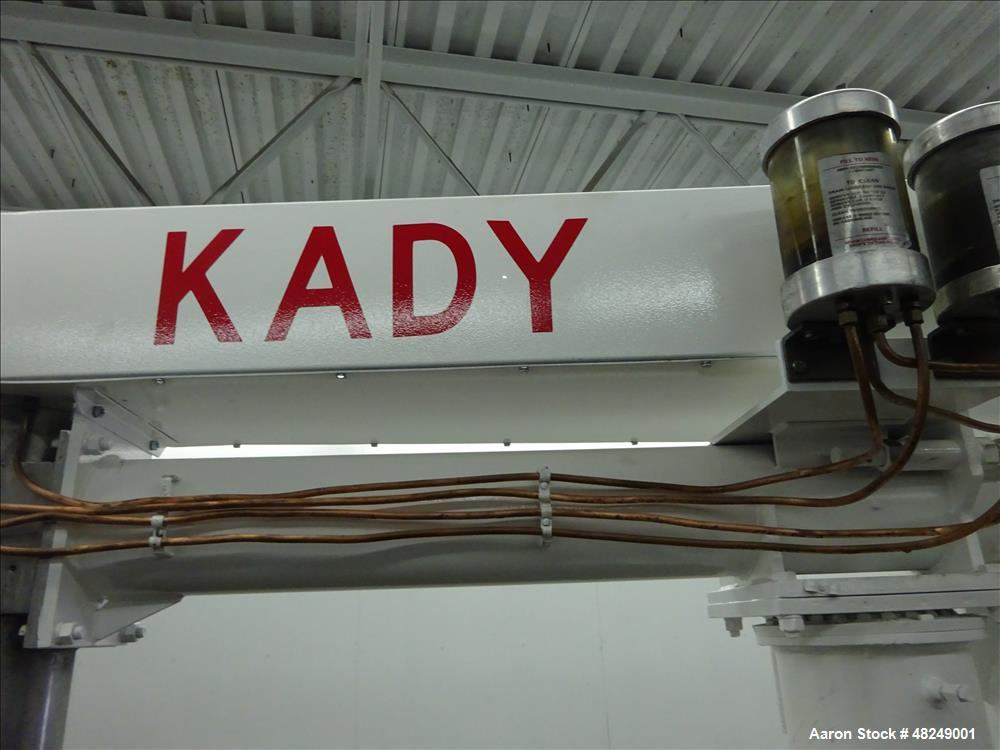 Used Kady Top Entry Dispersion Mill, Model 25T, 316 Stainless Steel.