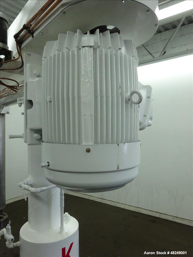 Used Kady Top Entry Dispersion Mill, Model 25T, 316 Stainless Steel.