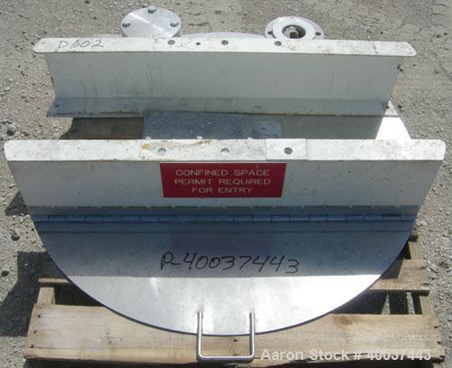 Used Kady Mill, Model 5C, 304 Stainless Steel. Approximately 300 gallon capacity. 42" diameter x 68" deep tank. 8" diameter bottom blade, driven by a 125 hp motor. Top entering agitator with sweep bl...