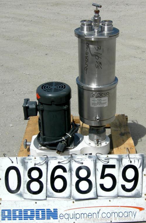 USED: Kady International Kady mill, model LB, 316 stainless steel.   1 gallon working capacity. 9" diameter x 9" deep jacketed bowl with a non-jacketed bowl extension and cover. Approximate 2-1/2" di...
