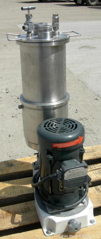 USED: Kady International Kady mill, model LB, 316 stainless steel.   1 gallon working capacity. 9" diameter x 9" deep jacketed bowl with a non-jacketed bowl extension and cover. Approximate 2-1/2" di...