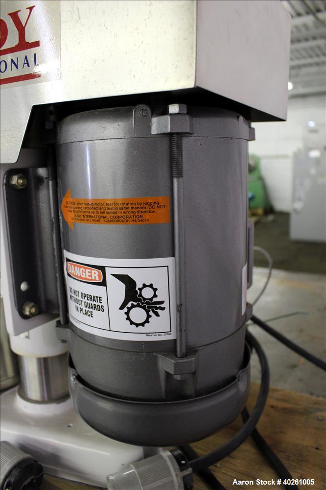 Used Stainless Steel Kady International Top Entering Rotor-Stator High Speed Di