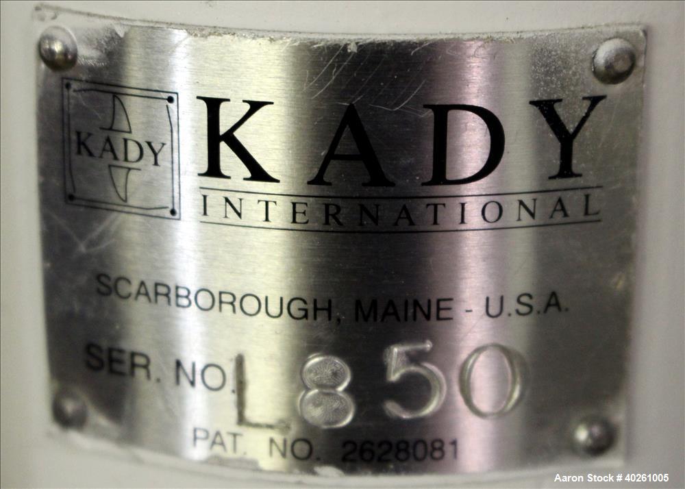 Used Stainless Steel Kady International Top Entering Rotor-Stator High Speed Di