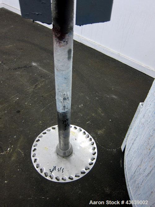 Used Myers Engineering Single Shaft Disperser, Model 800A-30. 2-1/4” diameter x 46” long 304 stainless steel shaft with a 14” diameter 304 stainless steel saw tooth blade. 360 Degree rotation. Will c...