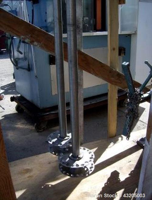 Used Meyers Twin Shaft Disperser. (2) 2’’ Diameter stainless steel shafts, mixing speed 0-3500 rpm, each with a 10’’ diameter blade. Driven by a 30hp, 3/60/230/460 volt, 1750 rpm XP motor. Manual spe...