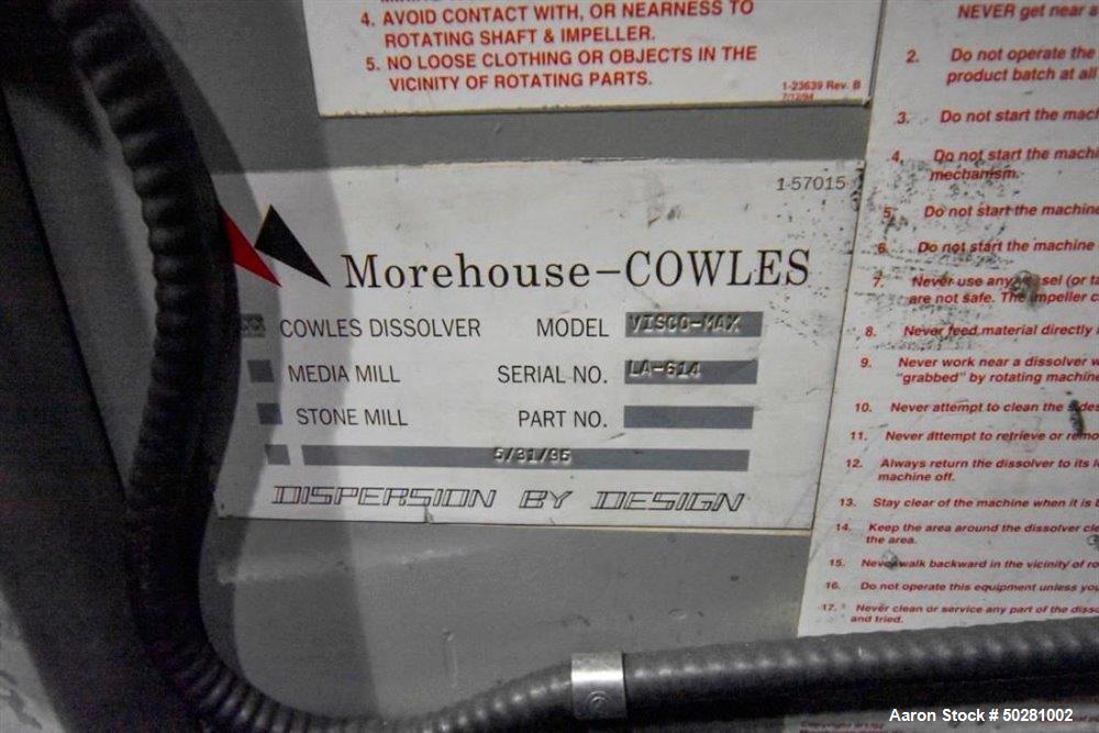 Used Morehouse Cowles Viscomax Dual Shaft Dissolver