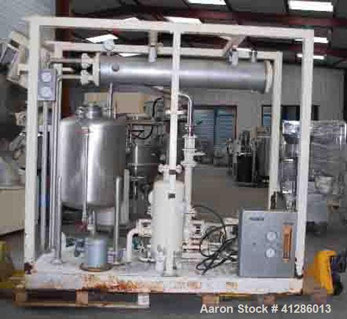 Used Moritz Turbo-Sphere TSI 1000 Granulating Mixer/Dryer, total capacity 310 gallons (1275 liters), working capacity 105-264 gallons (400-1000 liters).Comprised of (1) double skin tank with dished b...