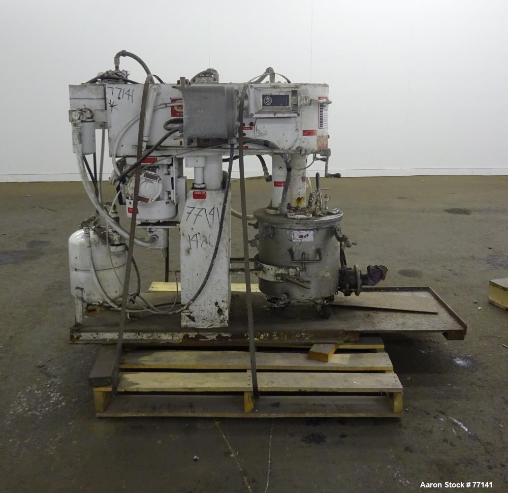 Used: Stainless Steel Myers Triple Shaft Mixer, Model 550A-3-3