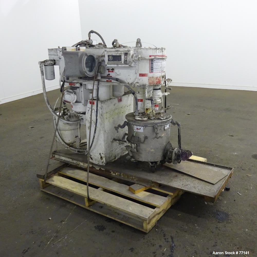 Used: Stainless Steel Myers Triple Shaft Mixer, Model 550A-3-3