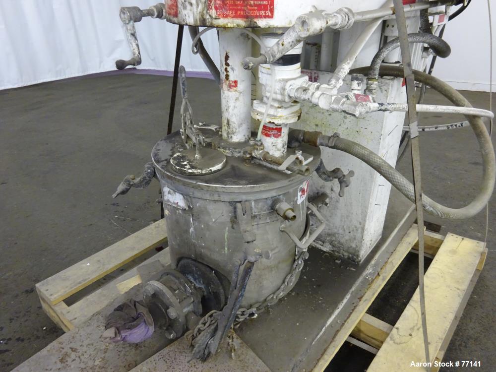 Used: Stainless Steel Myers Triple Shaft Mixer, Model 550A-3-3