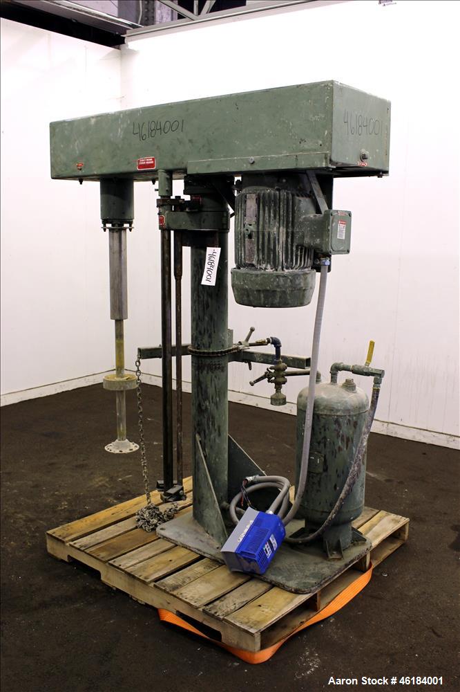 Used Myers Single Shaft High Speed Disperser, Model 775-10. 304 Stainless steel shaft approximately 1-3/4" diameter x 45-1/2" long with 7-1/2" diameter aluminum mixing blade. Will center in an approx...